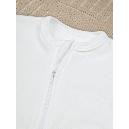Complex Slip Children's Amarobaby Fashion, on a zipper, height 62, Milk color-3