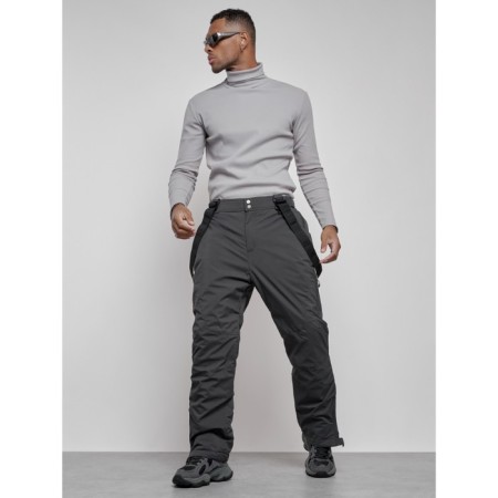 Semi-combinezone ski insulated male winter, size 50, dark gray color-20
