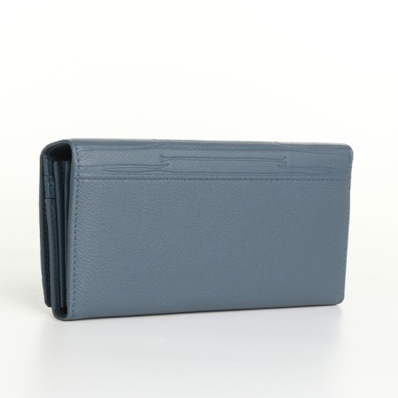 Women's wallet on magnets, blue color-1