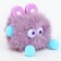 Soft toy "Fluffy with ears" on the key fob, 10 cm, color mix