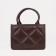 Bag Women's Tout with zipper, brown color