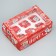 Capcake box folding with bilateral application "New Year's Post", 25 x 17 x 10 cm, New Year