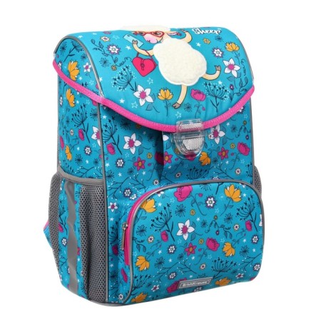 School satchel on the castle, 37 x 25 x 14 cm, Erich Krause Ergoline 15l, Flower Sheep 56763-1