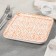Ceramic square “Moroccan” plate, D = 21.5 cm, Orange color
