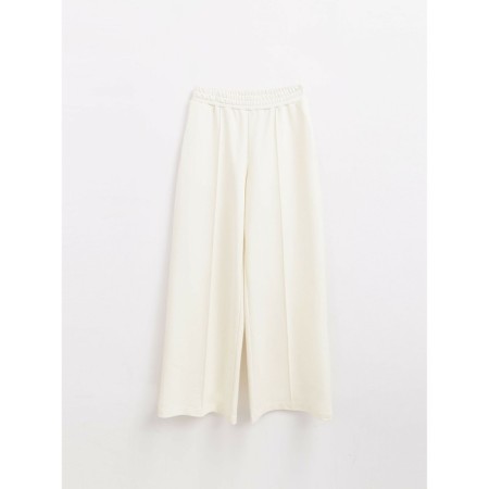 Pants wide female Conte Elegant, size m, Ecru color-4