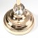 Summary metal per 1 candle "Transparency" gold 36x12x12 cm