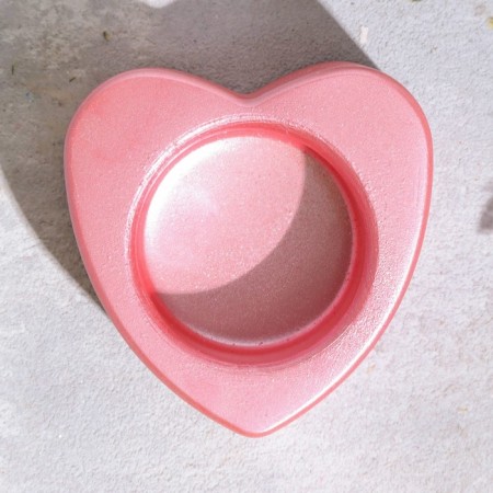 Small Climb "Small Heart. Marble" from gypsum, 7x3cm, pink-2