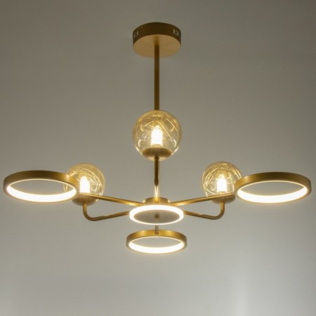 Mirbis chandelier 6XLED 4000K 30W 3xg9 gold 75x75x59cm Bayerlux-1