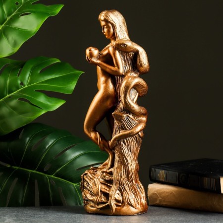 Figure "Eva" Small Bronze 13x10x37cm-3