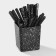 A set of cutlery of stainless steel on the stand “Black Marble”, 24 objects, thickness 1.2 mm