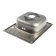Kitchen sink "Vladiks", cut, with a siphon, 58x48 cm, left, stainless steel 0.6 mm