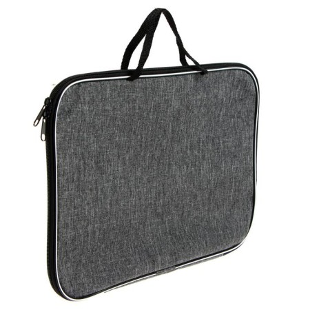 Folder with handles Textile A4, 350 x 270 x 20 mm, "Office", nylon 600D, linen, gray, pm/1-1