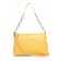 Bag Cross-Body Women's, genuine leather, Ludor yellow, 25x9x17 cm