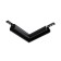 Corner Connector for the round low -profile busbar Exile, black