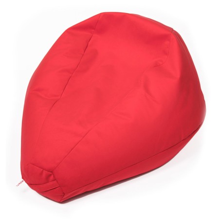 The hand-bag “pear” is small, diameter 70 cm, height 90 cm, red color, velor-1