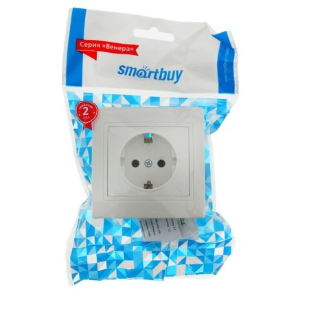Smartbuy Rosette "Venus", 16 A, single, hidden, with salary, white-2