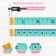 Portnovskaya centimeter tape, 150 cm (cm/inch), mix color
