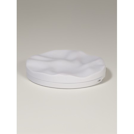 Folding mirror “waves”, d = 7.5 cm, matte white color-4