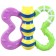The “butterfly” rattle with elastic elements, in a bag, crumb I