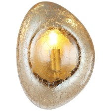Wall lamp Cosmik 1xe14 40W, size 20.8x12.5x27.5 cm, bronze color