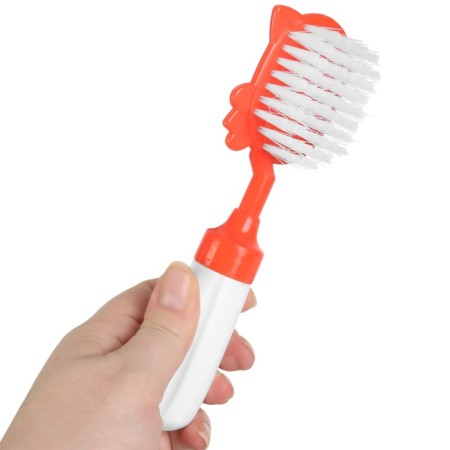 Set of combing a rattle "Myu", 2 subjects: comb with teeth + brush, mix-2
