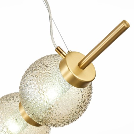 Suspension lamp ST LUCE. SL1155.313.03. Marena. 3x40 watts, E14, 83x16.5 cm, brass color-11