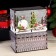 New Year's tea house "Santa Claus and Snowman" 20x15x8.5 cm
