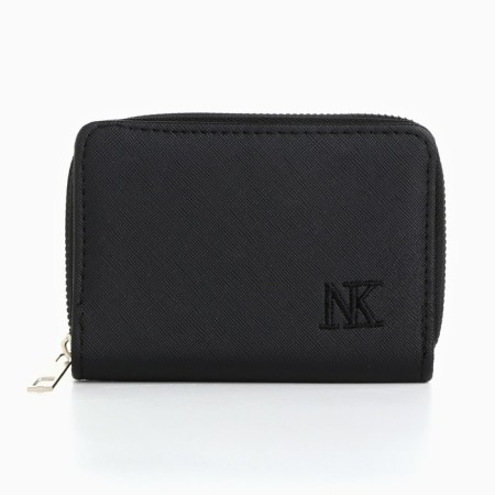 Women's wallet NK, 12x8 cm, black color-2