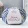 Yeritage yarn 75% acrylic, 25% wool 125m/50g (332 cornflower-white)
