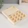 Casket Wood for painting with divisions "rectangular" castle castle 19.5x13x6 cm