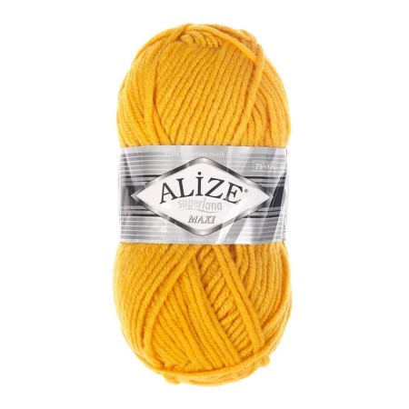 Yarn "Superlana Maxi" 75% acrylic, 25% wool 100m/100g (488 chicken)-1