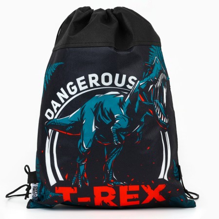 A bag for shoes t -rex, non-packed canvas, size 30 x 40 cm-1