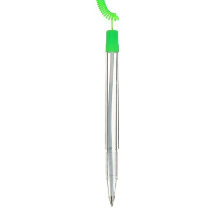 Ballic handle 0.5 mm on the stand "Stop" with Velcro and cord blue rod, green body (barcode-2