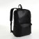 City backpack of artificial leather with lightning, 3 pockets, black color