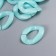 Decor for creativity Plastic "Ring for the chain" Pastel SV-blue set 25 pcs 2.3x1.65 cm