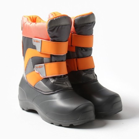 Women's boots (snowbuses) SP-259 Gray/Orange-gray, 37-38