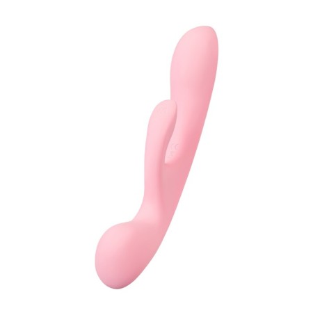 Unrealistic vibrator Satiffyer Triple OH, 24 cm, silicone, pink color-12