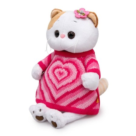 Soft toy "Lee in a knitted dress with a heart", 27 cm-1