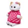 Soft toy "Lee in a knitted dress with a heart", 27 cm