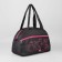 Sports bag with lightning, external pocket, black/pink color