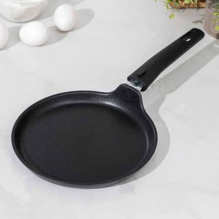 The pan -pancake “Tradition”, D = 20 cm, removable handle, anti -stick coating, black color