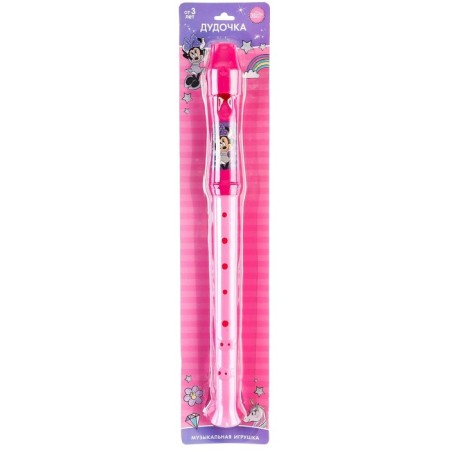 Musical toy "Dudochka: Minnie Mouse", pink color-3