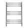 Water heated towel rail Domoterm "Laura", P9, 9 crossbars, 500 x 700 mm, chrome