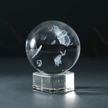 Souvenir glass ball "Butterflies" d = 6 cm-3