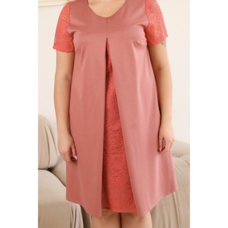 Female dress, size 56, peach color-11