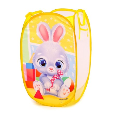 A basket for storing toys "Bunny", 57 x 34 x 34 cm, yellow-2