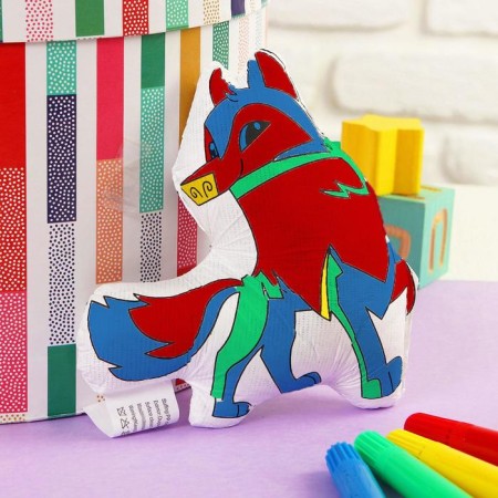 Coloring toy "Dog" (without markers) in a package