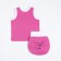 A set for a girl (T-shirt/panties per diaper), lilac color, height 80-86 cm