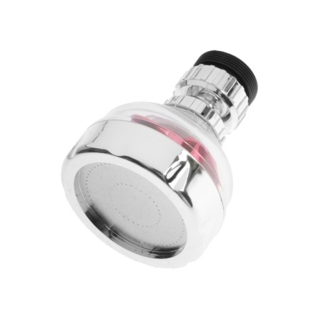 Zein z3632-1, rotary, on a hinge, with a red fan, chrome/transparent