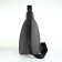 Male sling bag from textiles, gray color